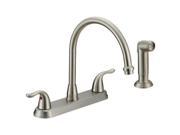 Ez Flo 10202 Two Handle Kitchen Faucet Brushed Nickel