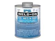Ez Flo 86243 Weld On Wet and Fast PVC Cement Medium Body Pint