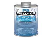 Ez Flo 86244 Weld On Wet and Fast PVC Cement Medium Body Quart