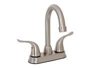 Ez Flo 10221 Two Handle Lavatory Faucet Brushed Nickel