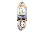Coleman Cable COL 645324 Extension Cord 16 2 Spt 2 6 Ft. White