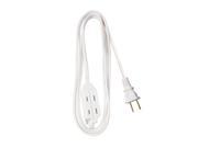 Coleman Cable COL 645303 Household Cube Tap Extension Cord 16 2 6 Ft. White
