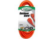Coleman Cable COL 02309 Outdoor Round Extension Cord 16 3 100 Ft.