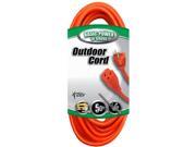 Coleman Cable COL 464902 Outdoor Round Extension Cord 16 3 50 Ft.