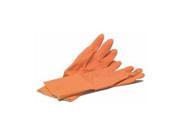 Impact Products 8430 SM ORANGE Deluxe Flock Lined Latex Gloves Small