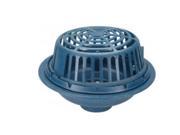 Zurn Wilkins ZC100 3NH Roof Drain Cast Iron Dome 3 Threaded Side Outlet No Hub Outlet