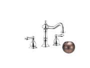 Belle Foret BFGWS01TB Two Handle Lavatory Widespread Faucet Tumbled Bronze
