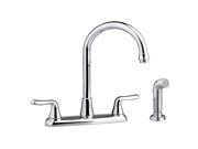 American Standard 4275551F15.002 Colony Soft 2 Handle High Arc Kitchen Faucet 1.5 gpm Aerator Side Spray Polished Chrome