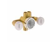 Delta R1827 XO Jetted Shower 6 Setting Rough In Valve with Extra Outlet
