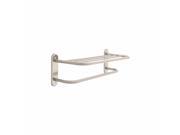 Delta 43624 24 Stainless Steel Towel Shelf with One Bar