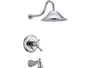 Delta T17T497 Cassidy 17 Series Thermostatic 1 Handle Tub and Shower Faucet Trim Kit Only