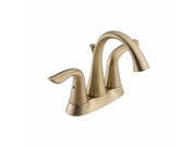 Delta 2538 CZMPU DST Lahara 4 in. Centerset 2 Handle High Arc Bathroom Faucet with Metal Pop Up