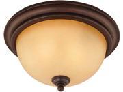 Hardware House Electrical 10 1134 2 Light Flush Ceiling Light Antique Bronze