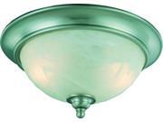 Hardware House Electrical 10 4449 Dover 2LT Ceiling Light Fixture Satin Nickel