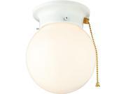 Hardware House Electrical 54 4908 Ceiling Fixture Light With Pull Chain White