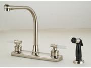 Hardware House 12 3419 Two handle Kitchen Faucet Satin Nickel