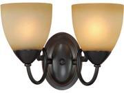 Hardware House Electrical 54 3827 Berkshire 2LT Wall Bath Light Classic Bronze