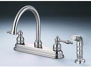 Hardware House 12 2757 Bismark Two handle Kitchen Faucet Satin Nickel