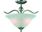 Hardware House Electrical 10 4289 Dover 2LT Light Ceiling Fixture Satin Nickel