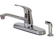 Hardware House 12 2187 Single Handle Kitchen Faucet with Spray Chrome