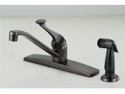 Hardware House 12 2917 Single Handle Kitchen Faucet with Spray Classic Bronze