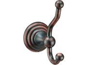 Hardware House 11 1607 Stockton Double Robe Hook Classic Bronze