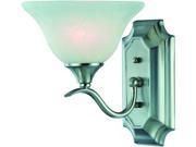 Hardware House Electrical 10 4517 Dover 1LT Bath Wall Light Fixture Satin Nickel