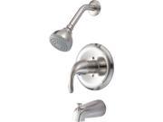 Hardware House 13 5702 Single Handle Tub and Shower Mixer Faucets Brushed Nickel