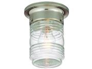 Hardware House Electrical 54 4700 Outdoor Ceiling Jelly Jar Satin Nickel