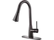 Hardware House 16 3187 Gooseneck Single Handle Kitchen Faucet Classic Bronze