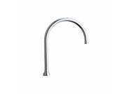 Chicago Faucets GN8AJKABCP Ecast Lead free Rigid Swing Field Convertible Gooseneck Spout 9 3 4 In. Tall Chrome