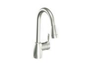 Cleveland Faucet Group CA42519CSL Baystone One Handle Pullout Kitchen Faucet Classic Stainless Steel Lead Free