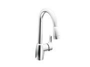 Cleveland Faucet Group CA42519 Baystone One Handle Pullout Kitchen Faucet Chrome Lead Free
