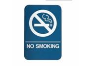 Don jo HS 9070 22 Ada Compliant Sign No Smoking Blue