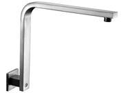 ALFI brand AB12GSW BN Brushed Nickel 12 Square Raised Wall Mounted Shower Arm