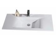 EAGO BB128 White Ceramic 40 x19 Rectangular Drop In Sink