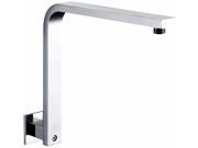 ALFI brand AB12GSW PC Polished Chrome 12 Square Raised Wall Mounted Shower Arm