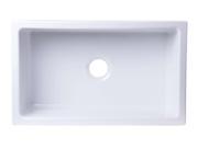 ALFI AB3018UM W 30 x 18 Undermount White Fireclay Kitchen Sink