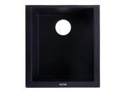ALFI AB1720UM BLA Black 17 Undermount Rectangular Granite Composite Kitchen Prep Sink