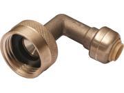 Garden Hose Nut 1 4 X3 4 Lf CASH ACME Brass Push Fit Fittings Elbows U2276LF