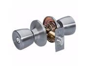 Tulip Keyed Entry Door Knob Satin Nickel MASTER LOCK Doorknobs TUO0115