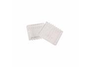 Waxman 22210580 1 13 16 Id Caster Cups Plastic Square Spiked Clear