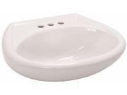Gerber Plumbing 12504 Bathroom Pedestal Sink Bowl China 20 In. X 18 In. White