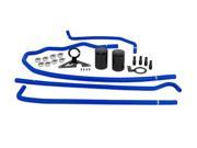 Mishimoto Baffled Oil Catch Can System With Blue Hoses Fits WRX 2015 FA20DIT