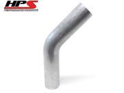 HPS 3.25 OD 45 Degree Bend 6061 Aluminum Elbow Pipe 16 Gauge w 3.25 CLR