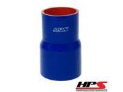 HPS 3 1 2 > 4 ID x 4 Long 4 ply Silicone Reducer Coupler Hose Blue