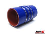 HPS 6 ID x 6 Long 4 ply Silicone CAC Hose Cold Side Blue CAC 600 COLD