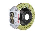 Brembo GT Brakes Rear 380mm 2 pc Drilled 4 Pot Silver 991.1 C2S C4S PCCB 12 16