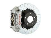 Brembo GT Brakes Rear 380mm Slotted Type 3 4 Pot Silver 991.1 C2S C4S PCCB 12 16
