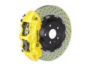 Brembo GT Brake Front 380mm 2 pc Drilled 6 Piston Yellow A6 3.0T 4.2L C6 05 11